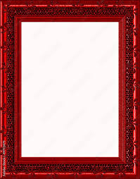 ruby red frame with isolated clipping