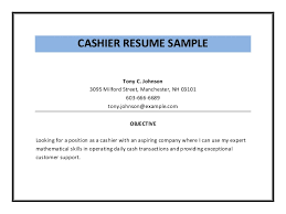 Cashier Resume Sample Pdf Retail Cashier Job Description