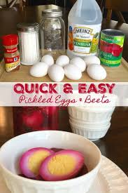 quick pickled eggs and beets easy