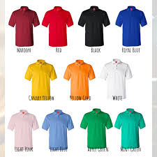 Yalex Gold Polo Shirt With Collar Color White