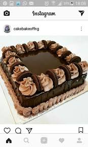 The design will remain on the chocolate and the chocolate is now firmly molded to the cake sides. Tortas Chocolate Cake Designs Buttercream Cake Designs Chocolate Cake Decoration