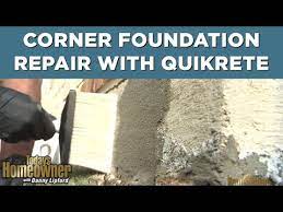 Fix A Corner Foundation Using Quikrete