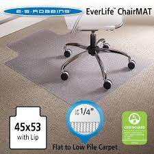 es robbins chair mat for carpet flat