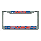 Chicago Cubs Glitter Chrome License Plate Frame