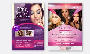 do professional beauty salon flyers