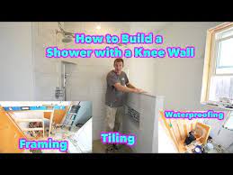 Building A Knee Wall For A Shower