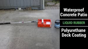 waterproof concrete patio liquid rubber