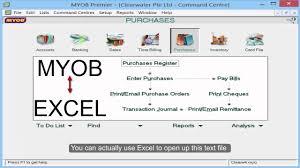 Exporting Accounts List In Myob Accounting