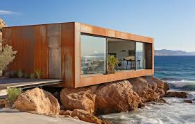 Holiday Home With A Small Corten Steel