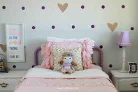 little girl purple and gold bedroom