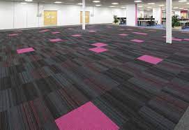 pink carpet tiles from burmatex