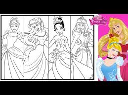 disney princesses compilation coloring