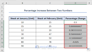 how to calculate percene increase