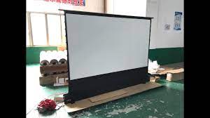 electric floor rising projector screen