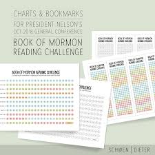 Book Of Mormon Tracking Charts And Bookmarks For President