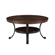 Oak Medium Round Wood Coffee Table