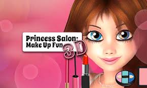 play princess salon make up fun 3d the