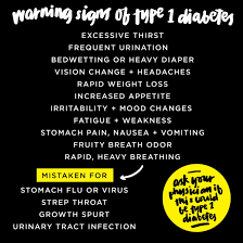Warning Signs Of Type 1 Diabetes
