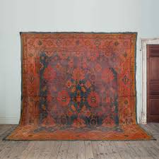 a mid 19th century oushak carpet
