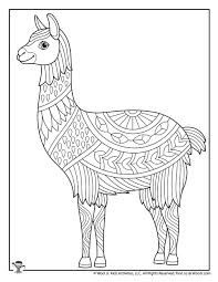 Valentines day coloring pages 228. Llama Easy Adult Coloring Animals Woo Jr Kids Activities
