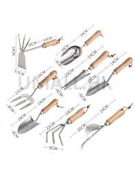 8 piece stainless steel garden tool set