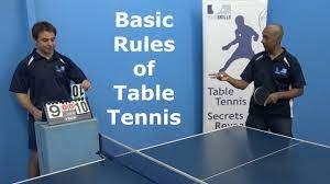 basic rules of table tennis
