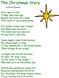 poem the christmas story by leanne guenther