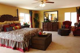color bedding goes with brown furniture