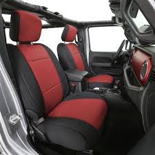Red And Black Jeep Seat Covers