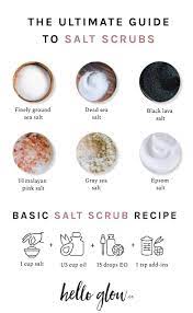 diy salt scrub recipes the 6 best
