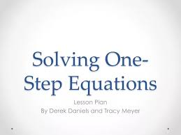 Solving One Step Equations Powerpoint
