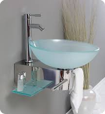 18 inch bath room glass vanity fresca