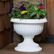 Outdoor Resin Grecian Urn Planter Pot