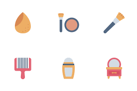 makeup kit icon pack available in svg
