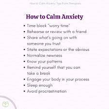 31 ways to calm anxiety