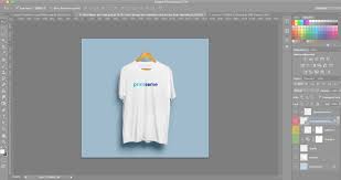 t shirt template on photo