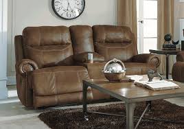 Austere Brown Power Reclining Love Seat