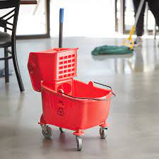 lavex janitorial 26 qt red mop bucket