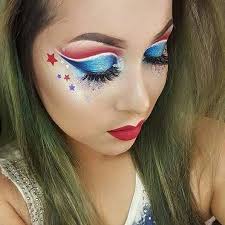 eye shadow look for 4th july