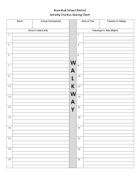 44 Reasonable Free Printable School Bus Seating Chart