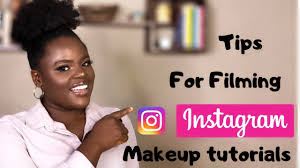 filming insram makeup tutorials