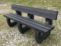 Recycled Plastic Garden Bench 4 Seater