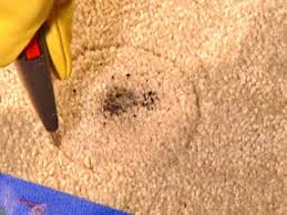 damaged carpet can be sliced out