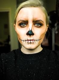 easy skeleton makeup for halloween by