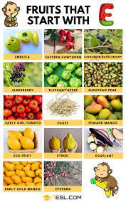15 exquisite fruits that start with e