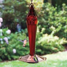 Red Facets Hummingbird Feeder Spring