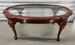 764.80 kb, 2430 x 1740. Ethan Allen Georgian Court Oval Coffee Table Beveled Glass Cherry 11 8331 225 For Sale Online Ebay