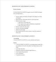 Small Business Plan Template 18 Word