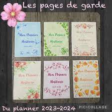 Cahier Journal Maternelle Page De Garde - Le planner - fleximeltresse