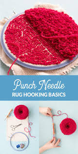 punch needle rug hooking basics hands
